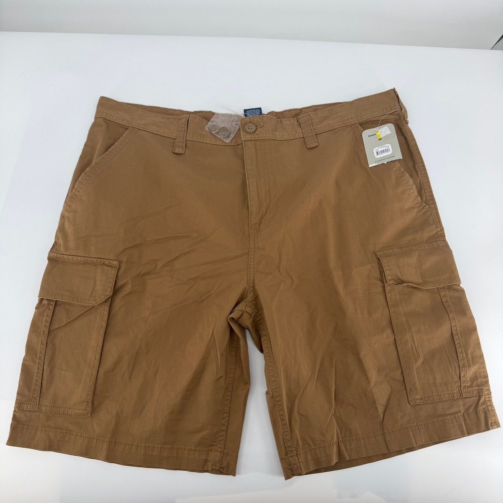 George Cargo Shorts Mens 40 Brown Stretch Above Knee Utility Gorpcore Comfort